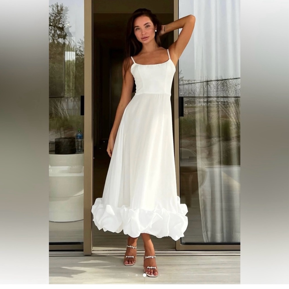 NWT Post Meridiem bustier Flounce Dress XS